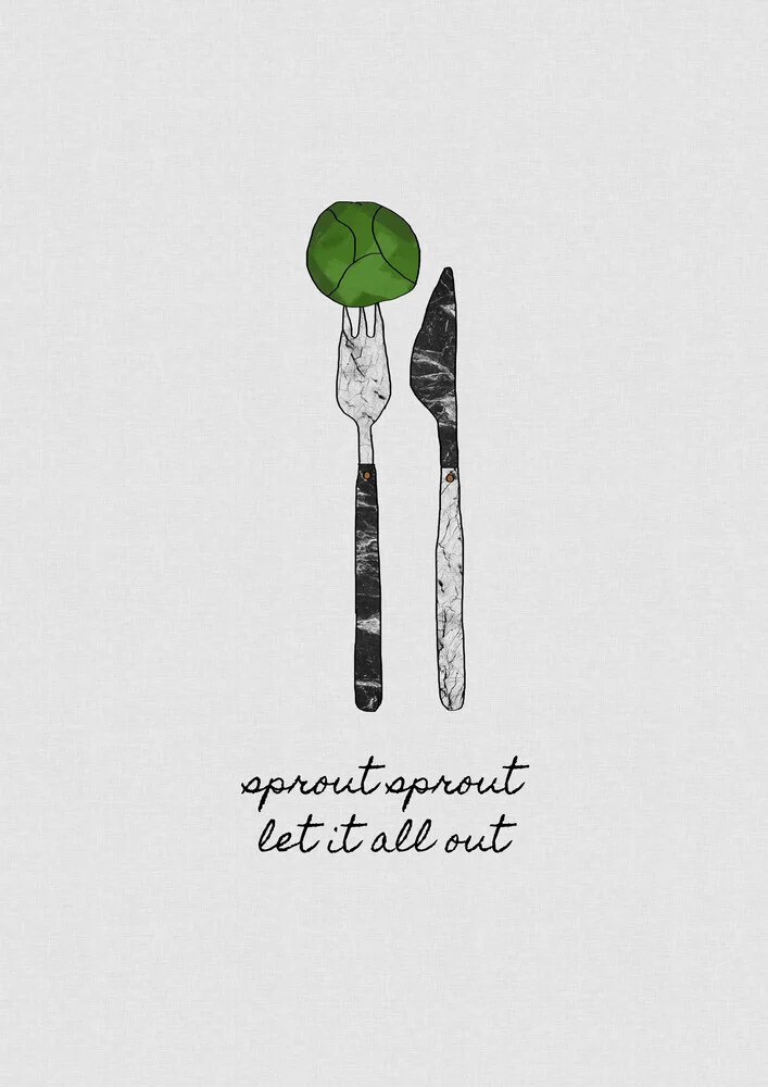 Sprout Sprout Let It All Out - fotokunst von Orara Studio