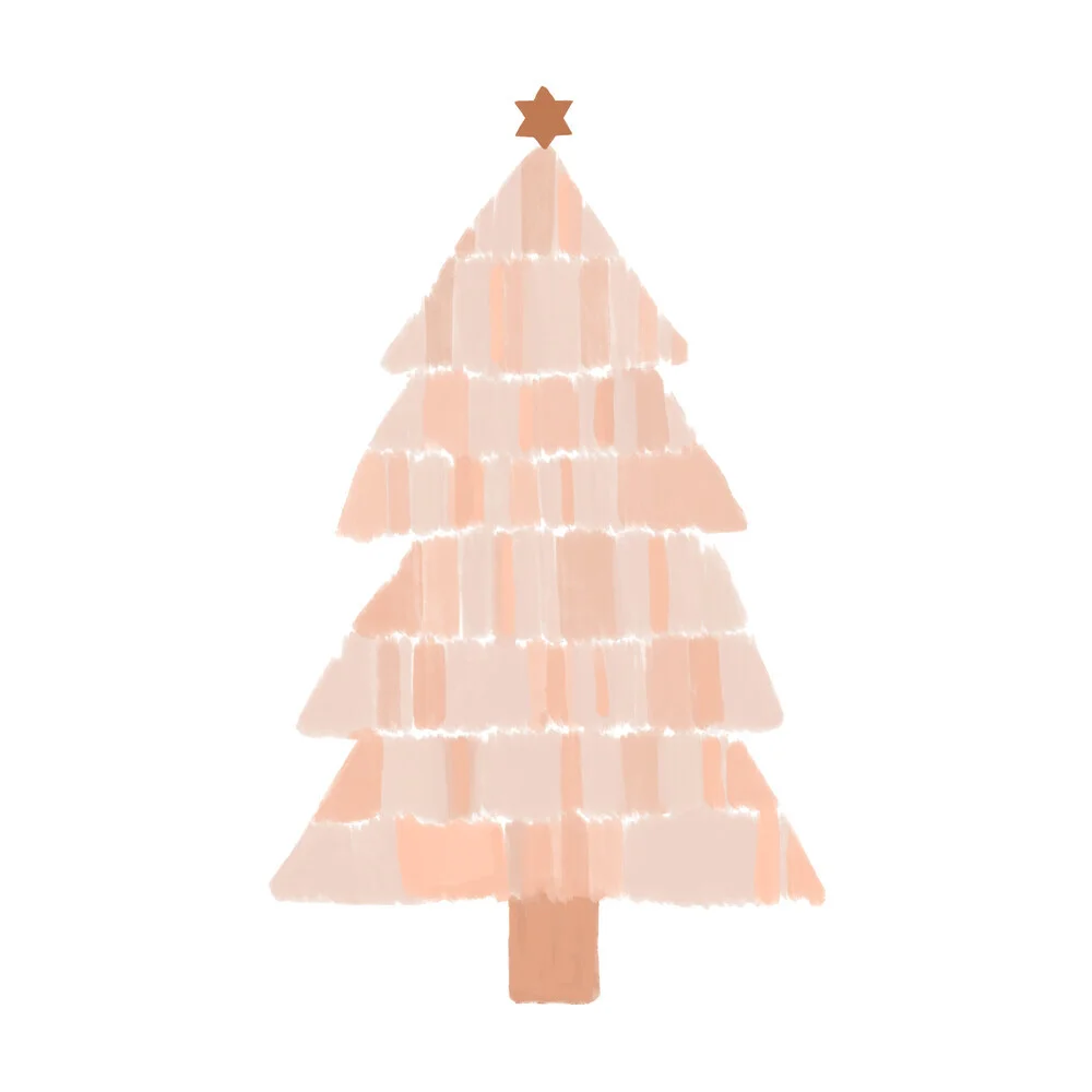 Christmas Tree Blush - fotokunst von Orara Studio