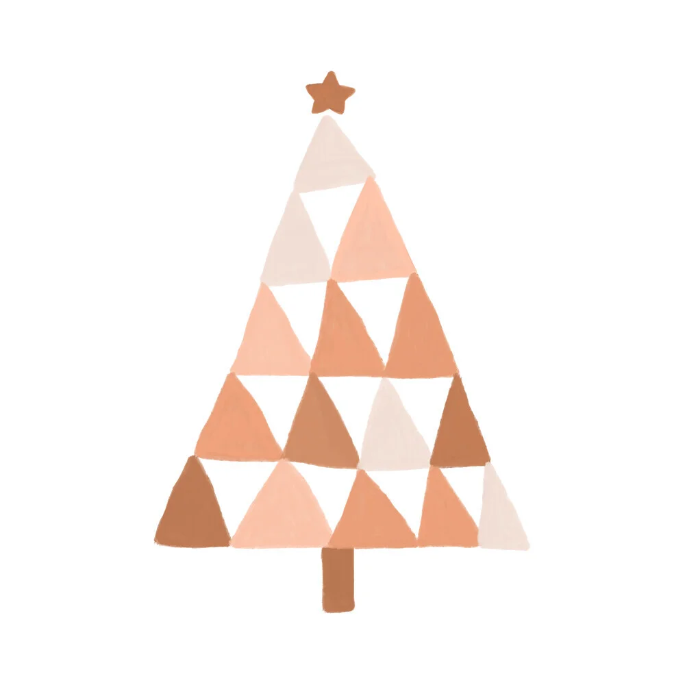 Pastel Christmas Tree - fotokunst von Orara Studio