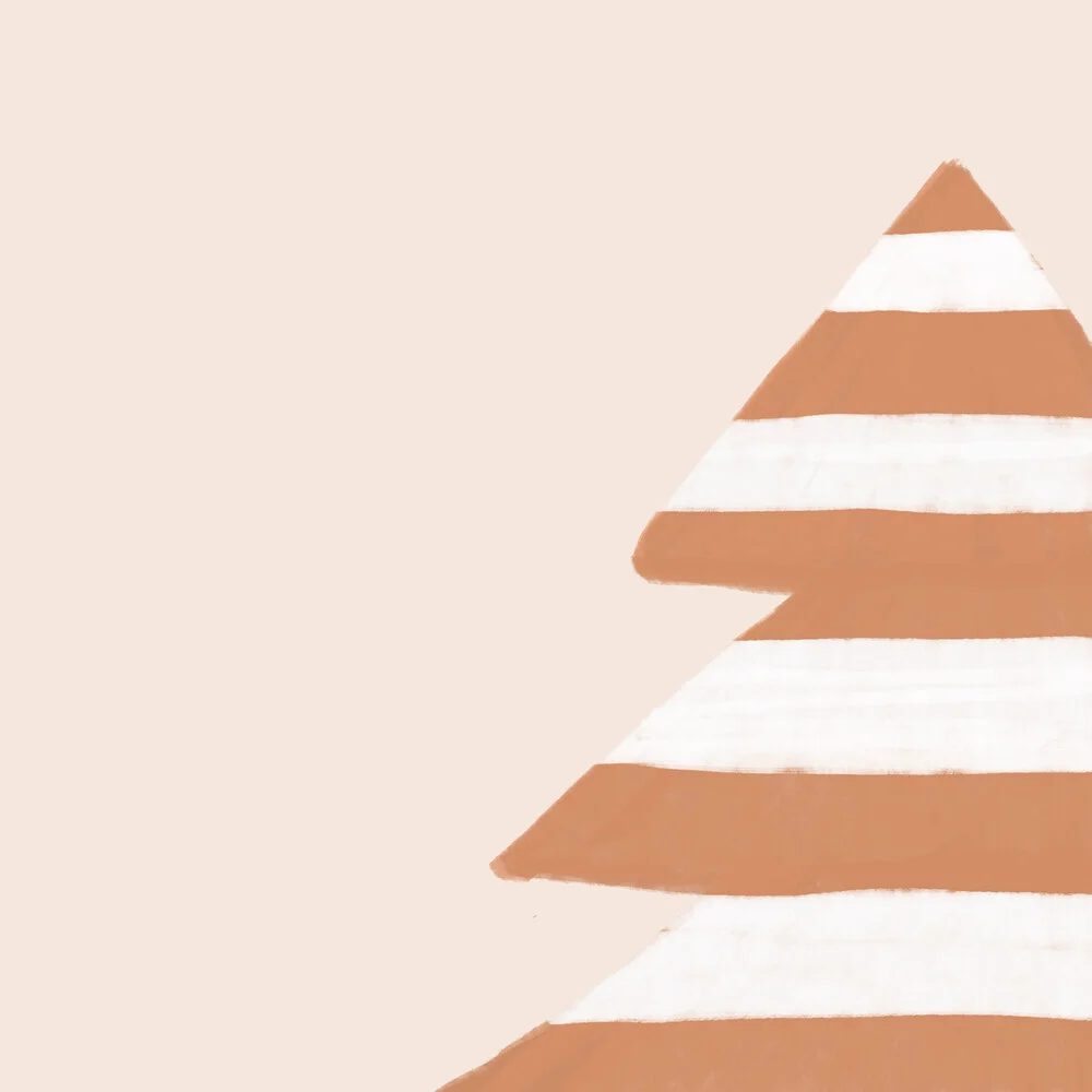 Stripey Xmas Tree - fotokunst von Orara Studio