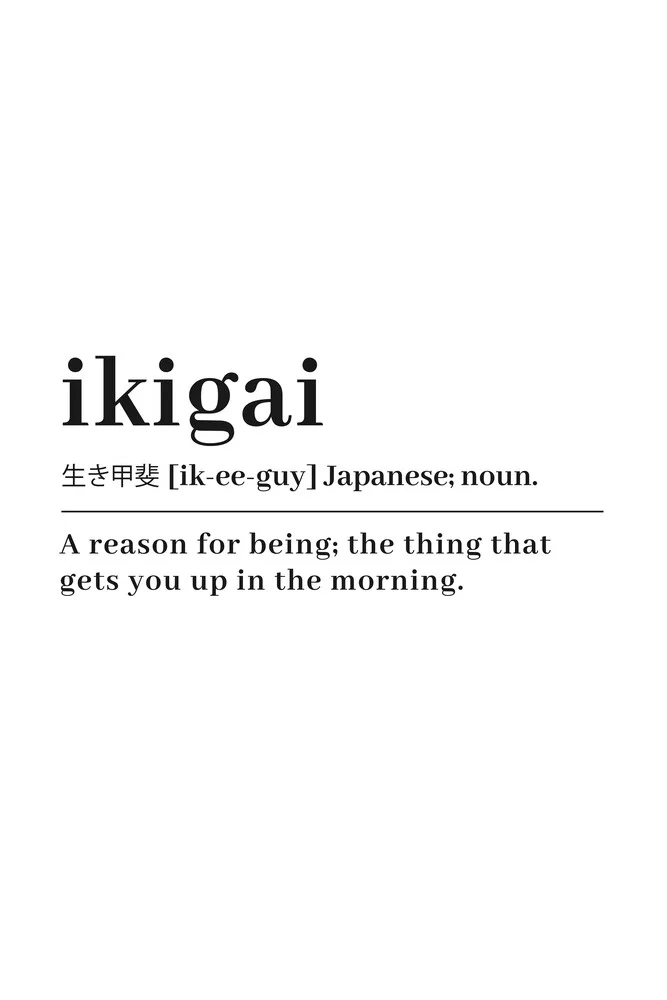 Ikigai - fotokunst von Typo Art