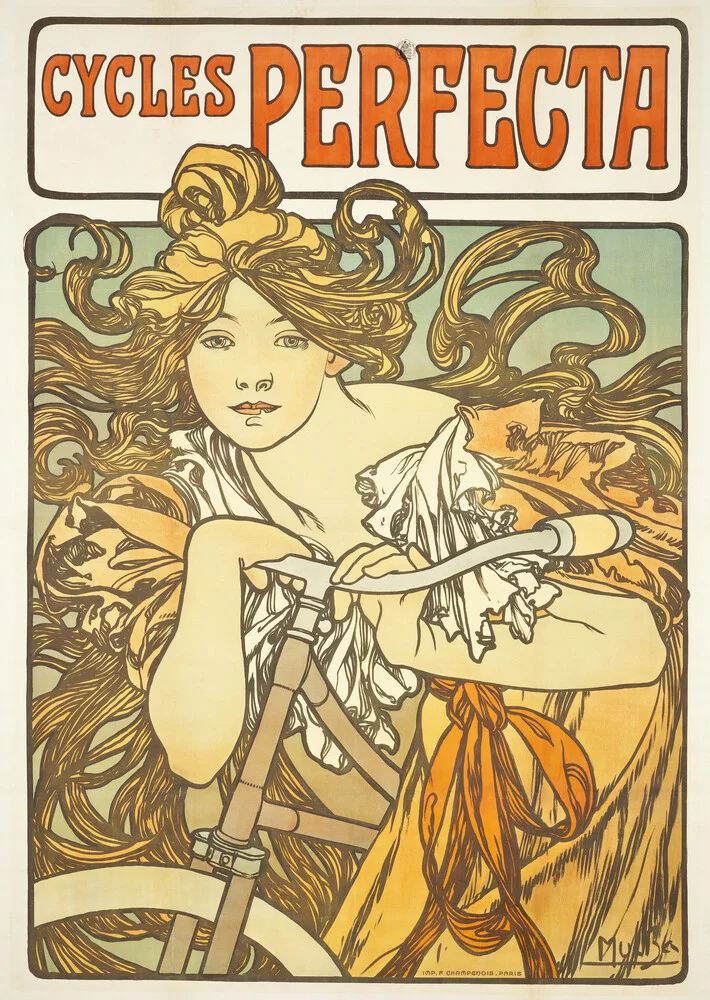 Alphonse Mucha: Cycles Perfecta - fotokunst von Art Classics