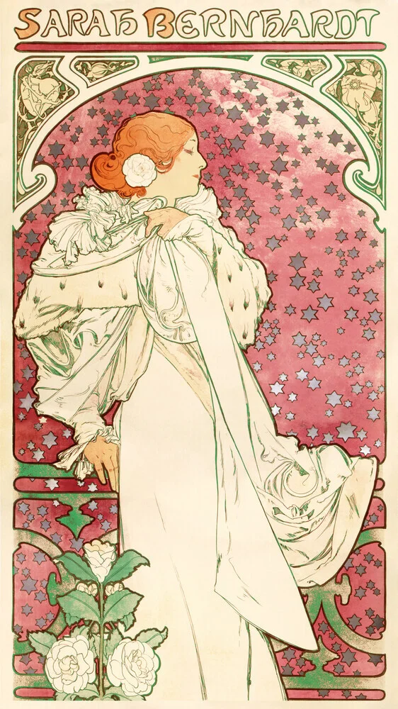 Alfons Mucha: La Dame aux Camélias - fotokunst von Art Classics