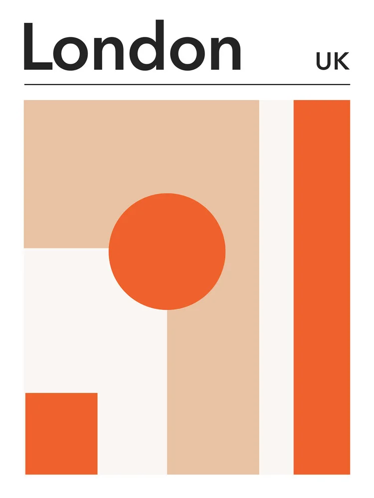 London City Poster - fotokunst von Typo Art