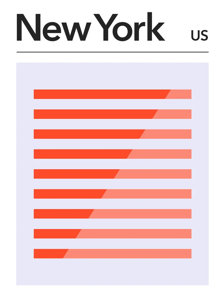 New York City Poster - fotokunst von Typo Art