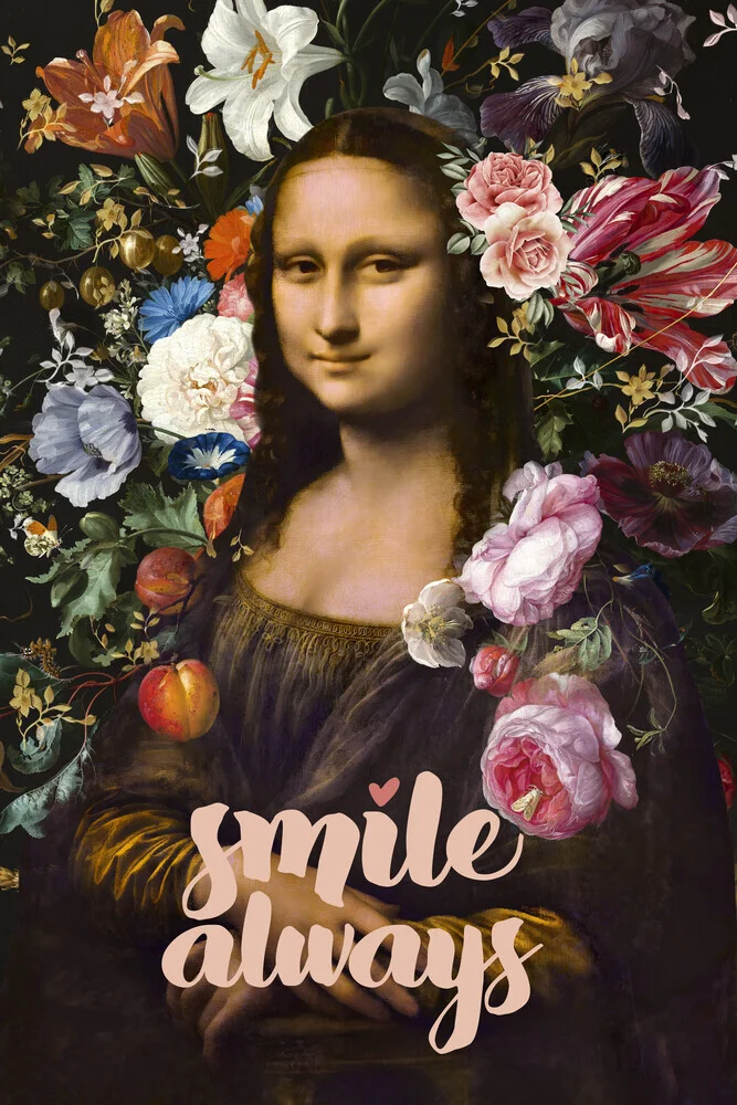 Smile Always, Mona Lisa - fotokunst von Amini 54
