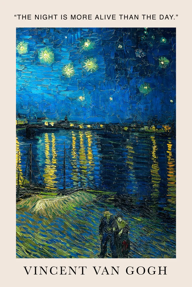 The Night Is More Alive Than The Day (Van Gogh) - Fineart photography by Art Classics