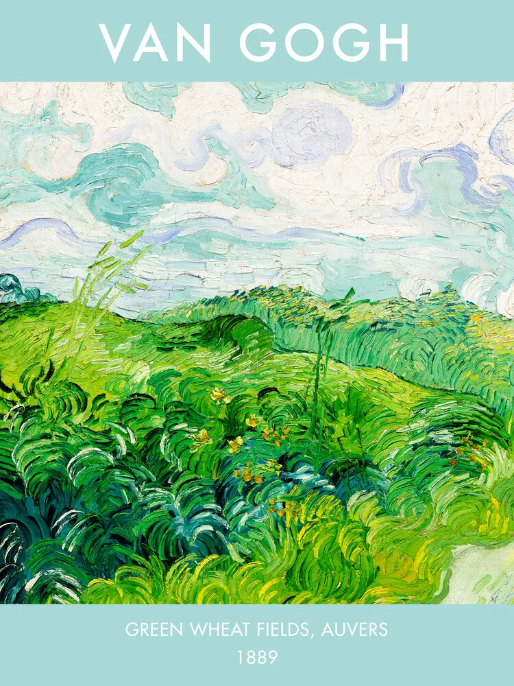 Vincent van Gogh: Grüne Weizenfelder - fotokunst von Art Classics