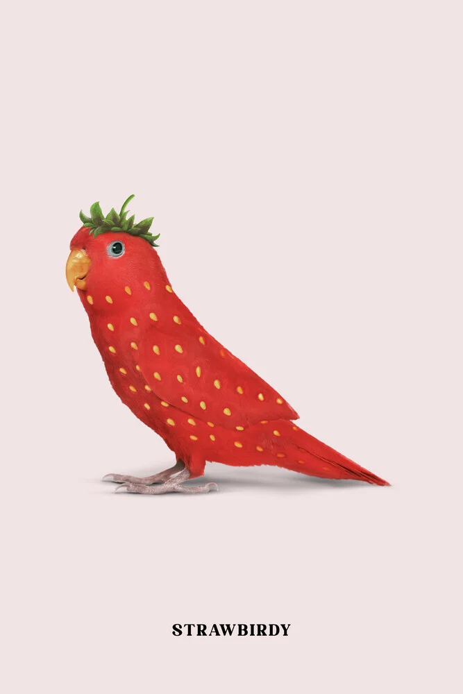 Strawbirdy - fotokunst von Jonas Loose