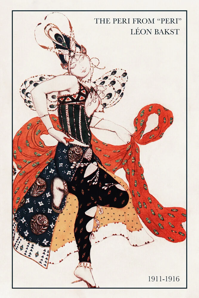 Léon Bakst: The Peri from ‘Peri’ - fotokunst von Vintage Collection