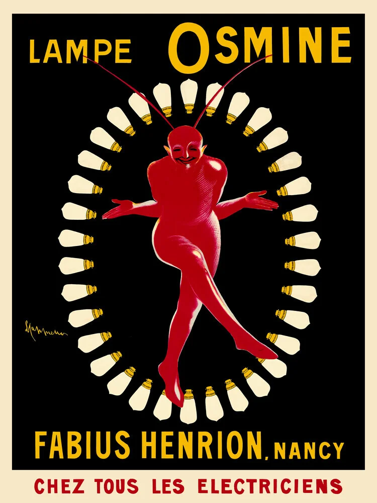 Leonetto Cappiello: Lampe Osmine - fotokunst von Vintage Collection