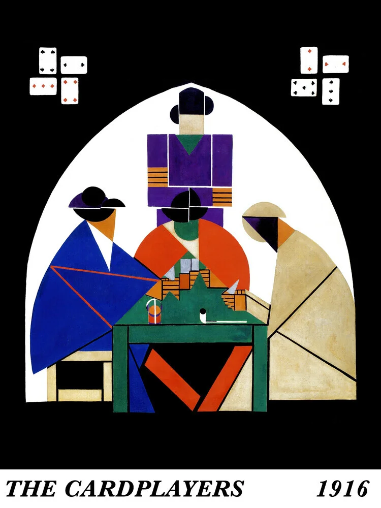 Theo van Doesburg: The Cardplayers - Fineart photography by Art Classics