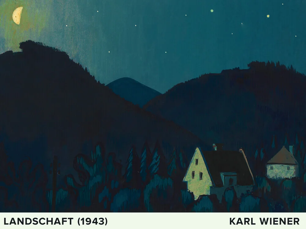 Karl Wiener: Landschaft II - fotokunst von Art Classics