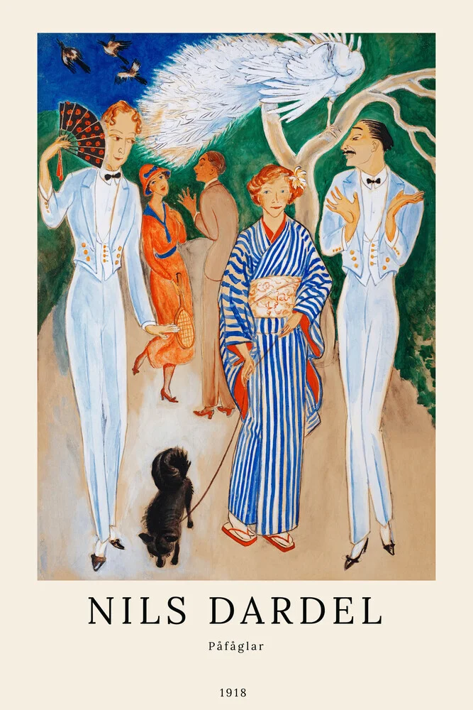 Nils Dardel: Påfåglar - fotokunst von Art Classics