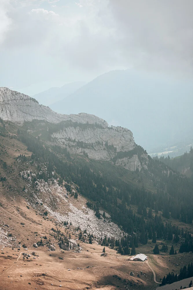 Pasture in the Swiss Alps - fotokunst von Eva Stadler