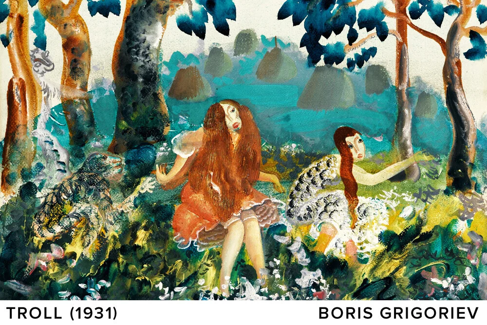 Boris Grigoriev: Troll - fotokunst von Art Classics