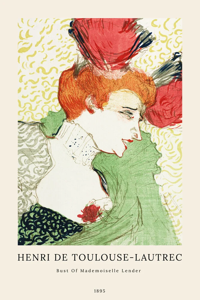 Henri de Toulouse-Lautrec: Büste von Mademoiselle Lender - fotokunst von Art Classics