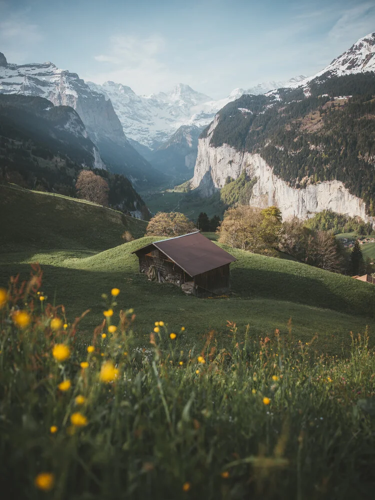 Blick ins Lauterbrunnental. - fotokunst von Philipp Heigel