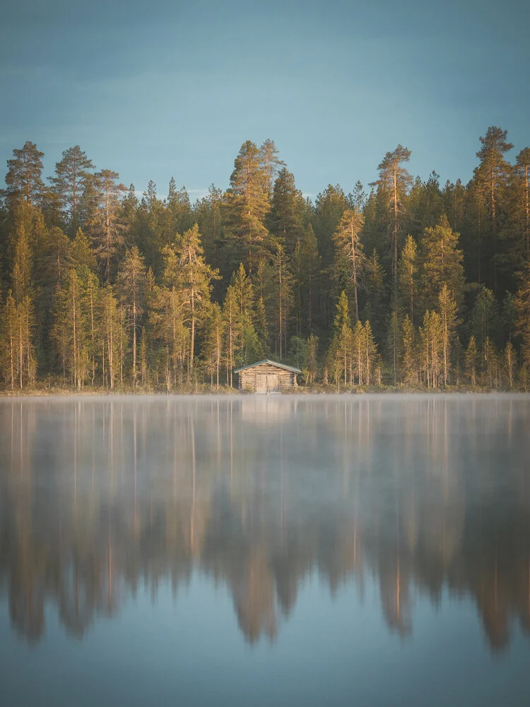Cabin by the lake - Fineart photography by Philipp Heigel