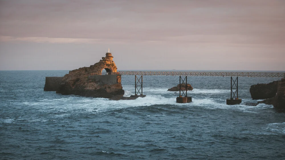 Rocher de la Vierge, Biarritz. - Fineart photography by Philipp Heigel