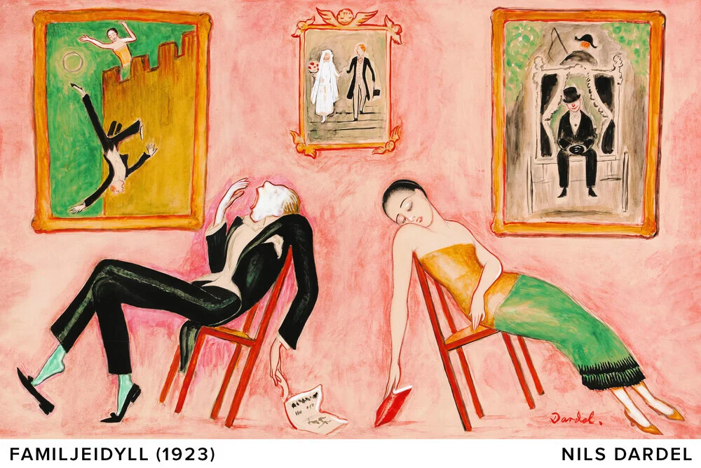 Nils Dardel: Familjeidyll - fotokunst von Art Classics