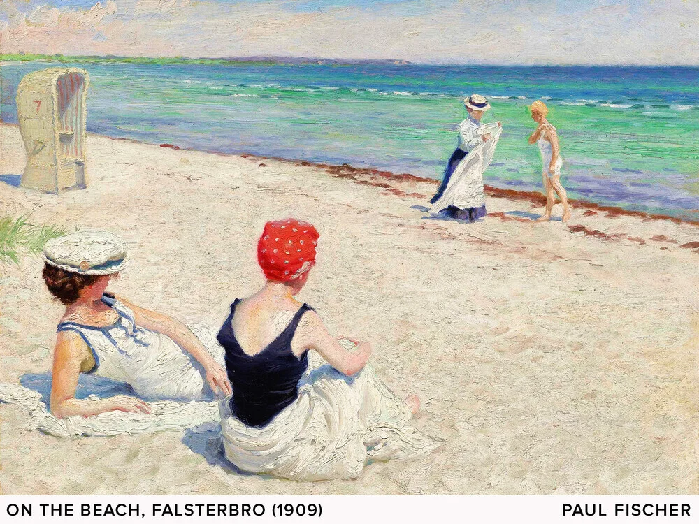 Paul Fischer: Am Strand - fotokunst von Art Classics