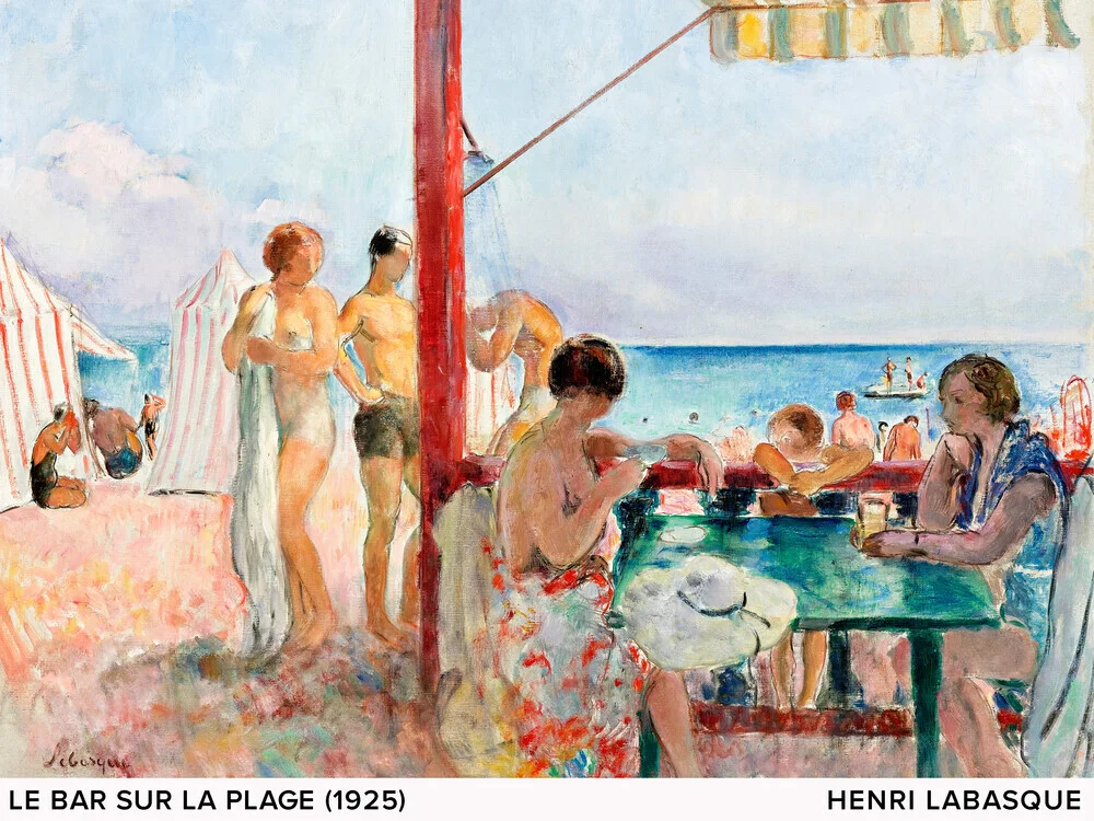 Henri Lebasque : Bar am Strand - fotokunst von Art Classics