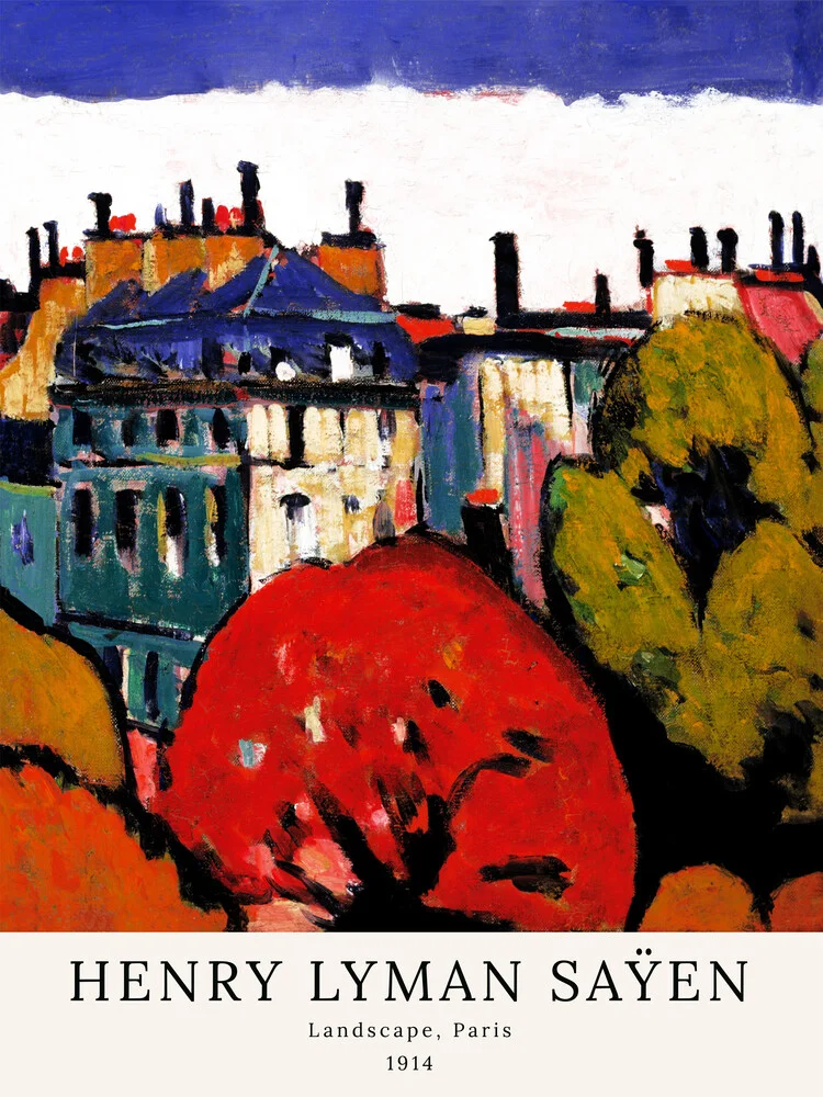 Henry Lyman Saÿen: Landschaft, Paris - fotokunst von Art Classics