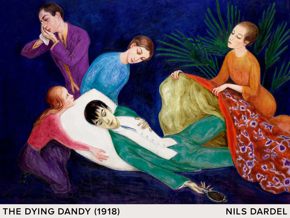 Nils Dardel: The Dying Dandy - Fineart photography by Art Classics