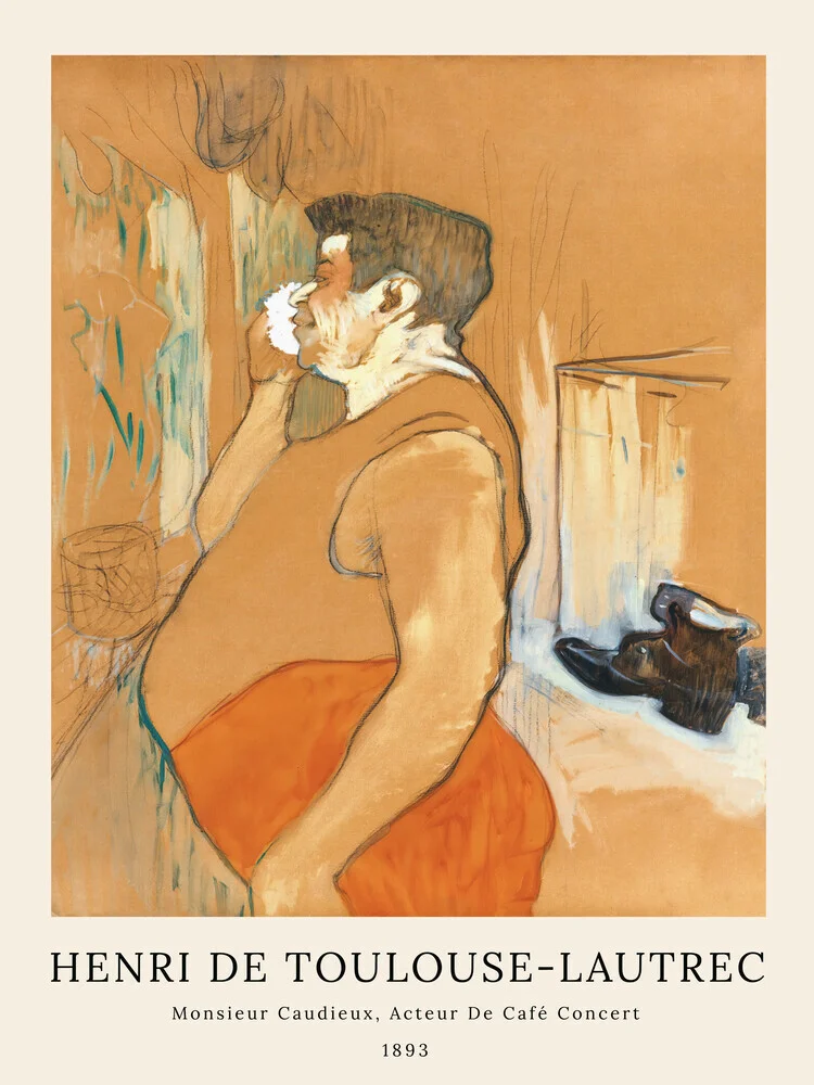 Henri de Toulouse-Lautrec: Monsieur Caudieux - Fineart photography by Art Classics