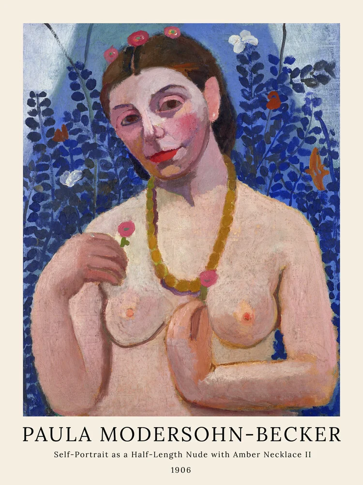 Paula Modersohn-Becker: Selbstporträt - fotokunst von Art Classics