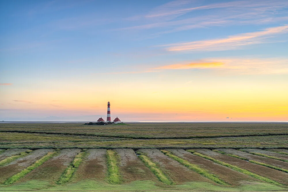 Blick vom Deich in Westerhever - fotokunst von Michael Valjak