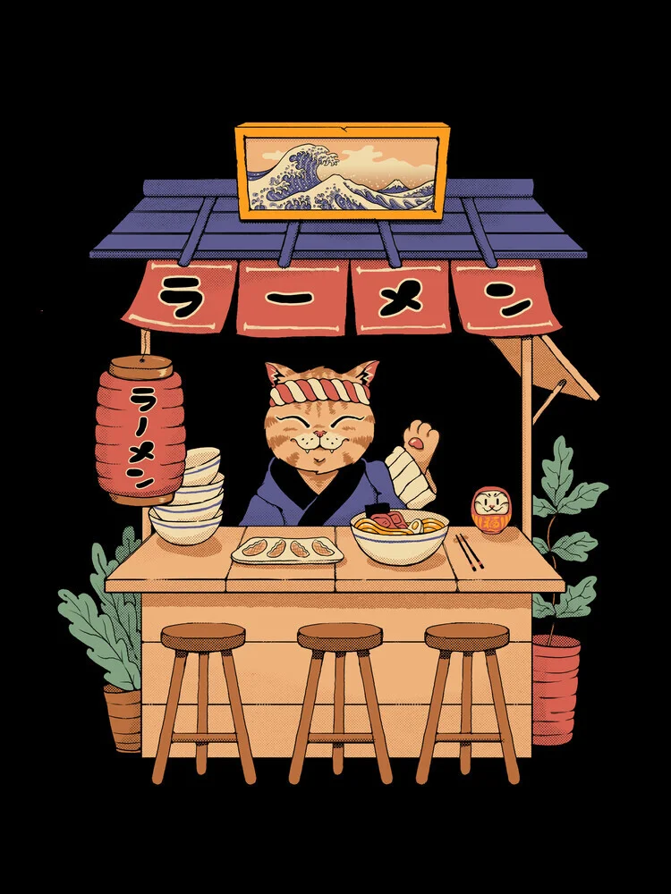 Neko Ramen House - fotokunst von Vincent Trinidad Art