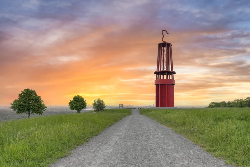 Das Geleucht in Moers bei Sonnenaufgang - fotokunst von Michael Valjak