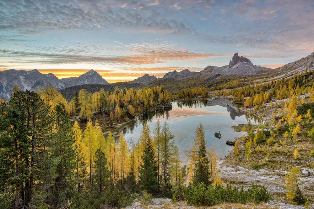 Autumn at Lago Federa in the Dolomites - Fineart photography by Michael Valjak