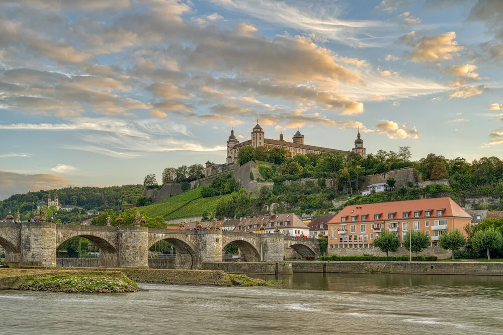 Evening mood in Würzburg - Fineart photography by Michael Valjak