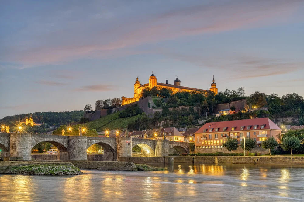 Würzburg in the evening - Fineart photography by Michael Valjak