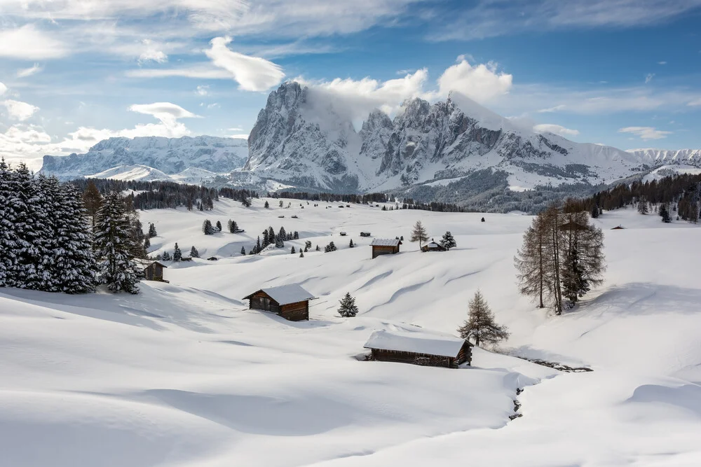 Winter auf der Seiser Alm - fotokunst von Michael Valjak