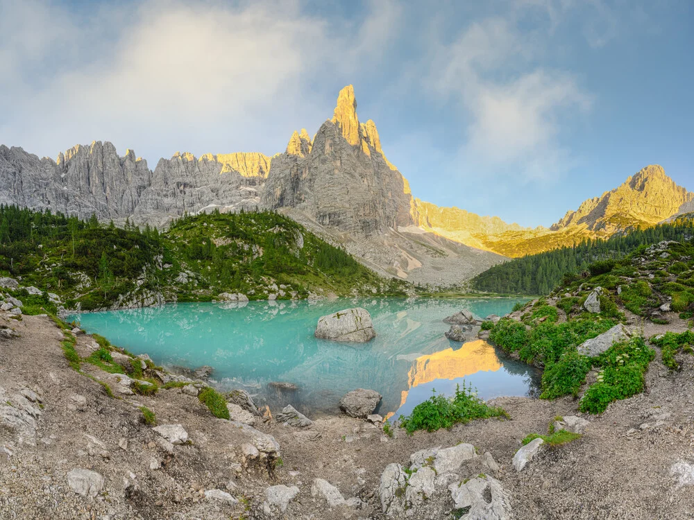 Lago di Sorapis Dolomiten - fotokunst von Michael Valjak