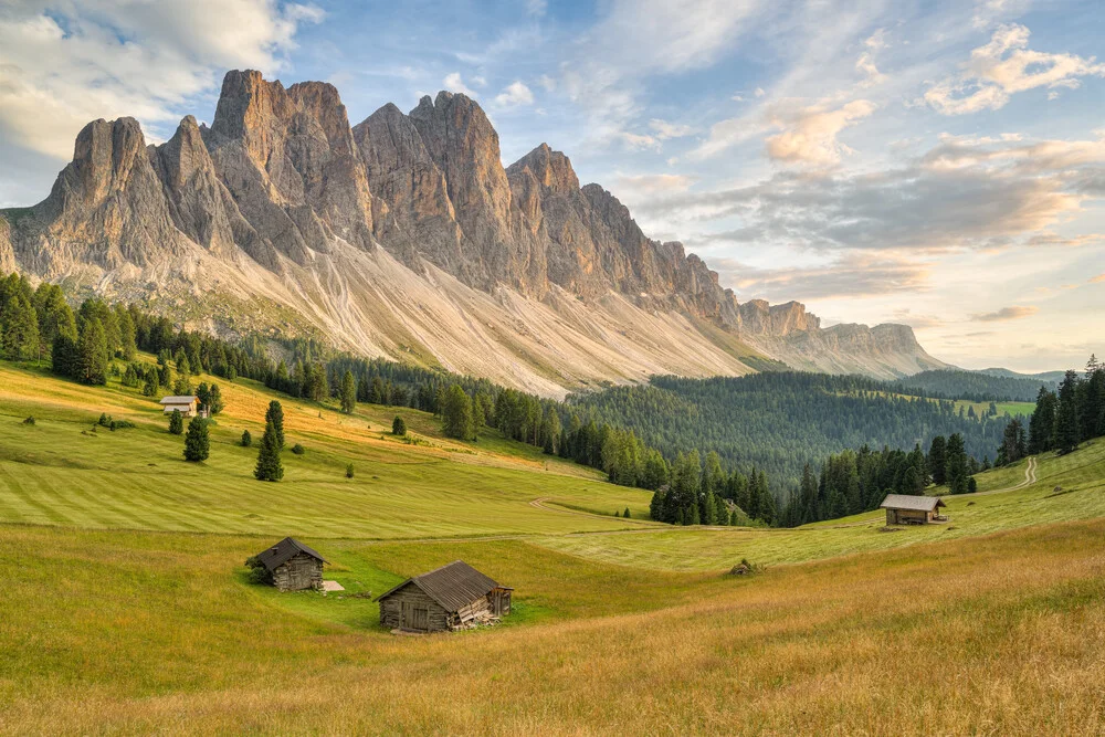 Geisler Group in the Villnöss Valley in South Tyrol - Fineart photography by Michael Valjak