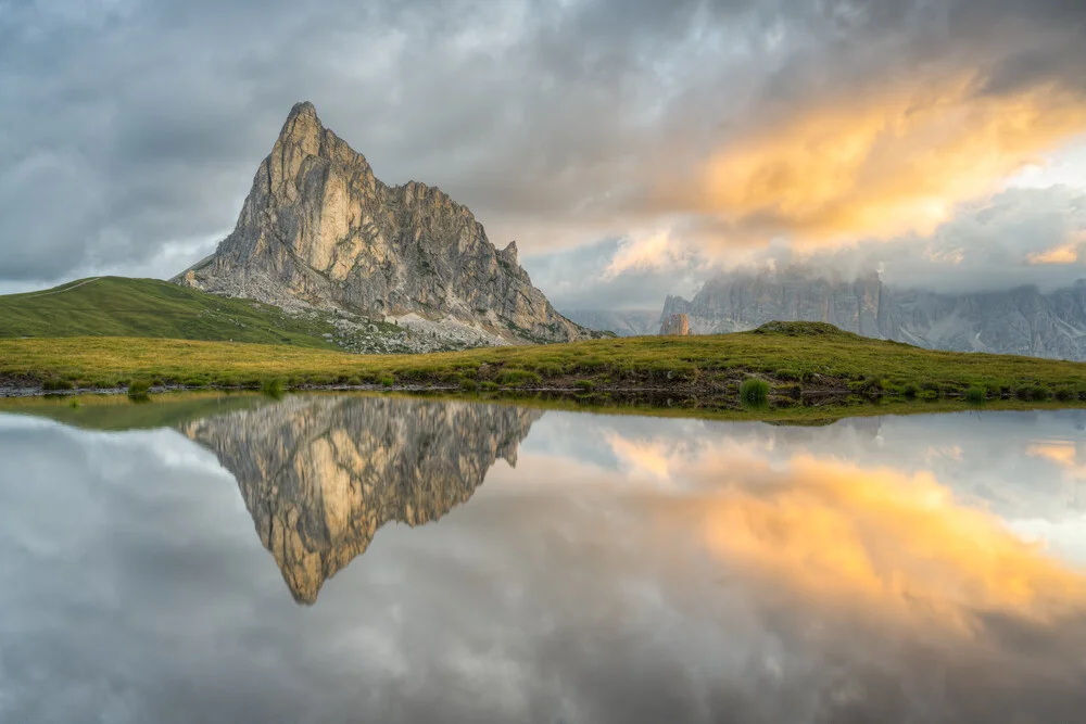 Monte Gusela at the Passo di Giau in the Dolomites - Fineart photography by Michael Valjak