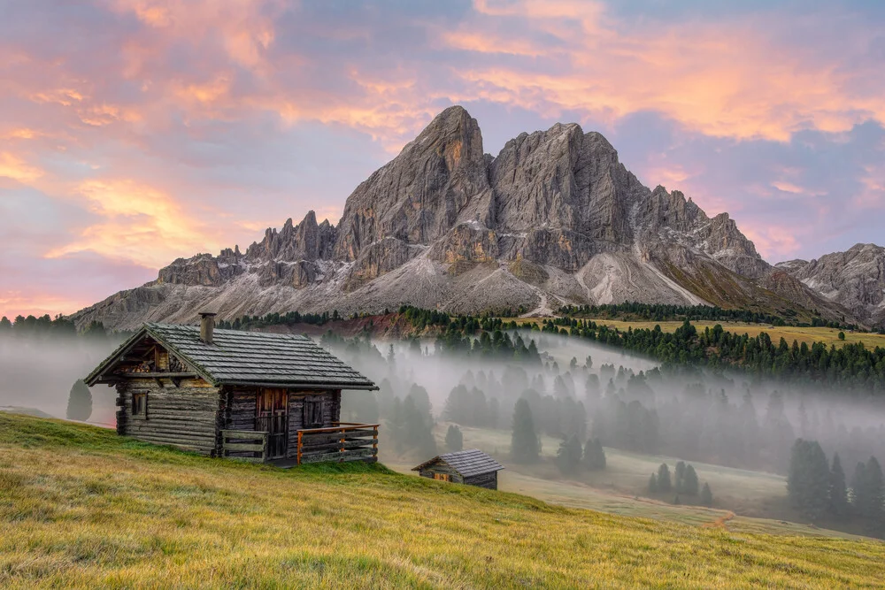 In the morning at Passo del Erbe in South Tyrol - Fineart photography by Michael Valjak