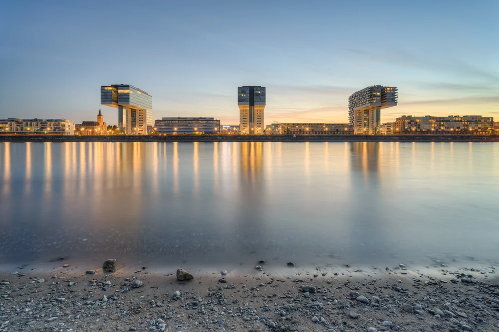 Kranhäuser in Köln - fotokunst von Michael Valjak