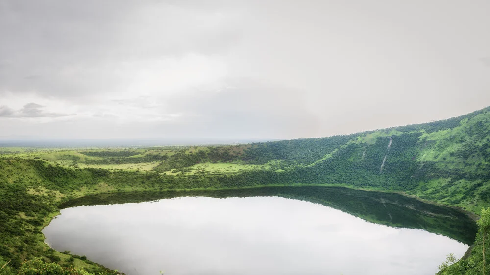 Panorama Katwe explosion crater Queen Elisabeth National Park Uganda - fotokunst von Dennis Wehrmann