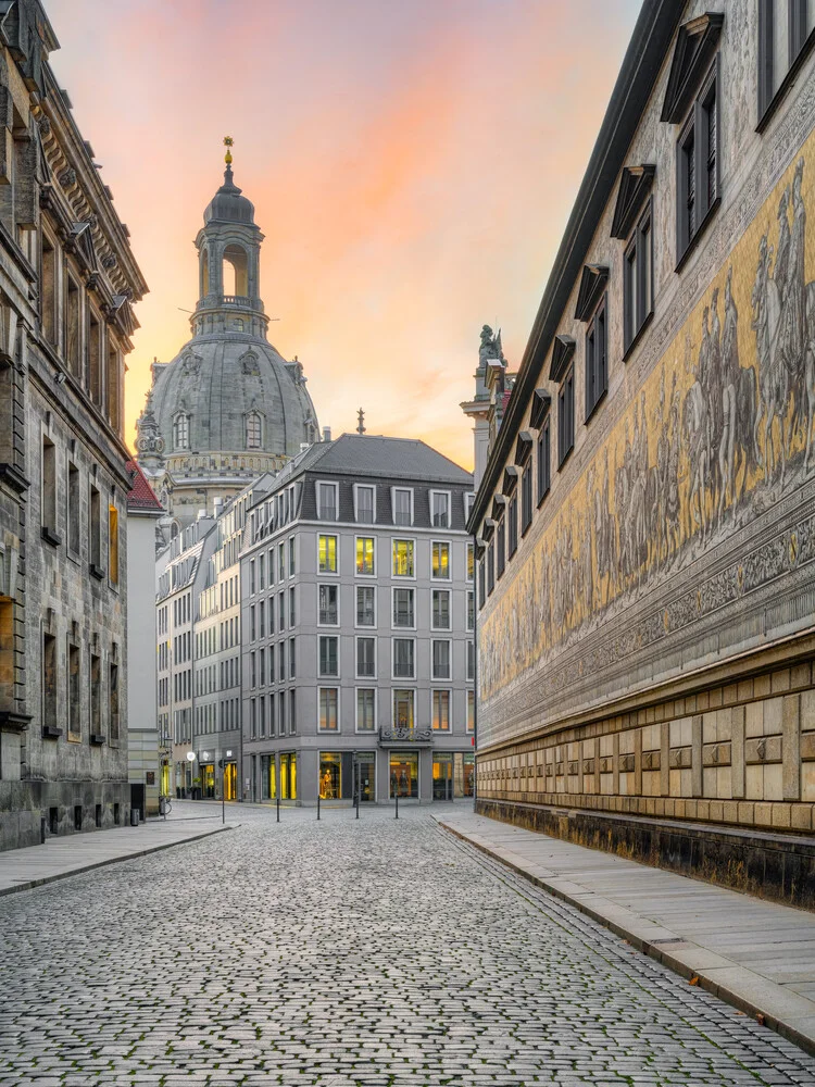 Fürstenzug in Dresden - fotokunst von Michael Valjak