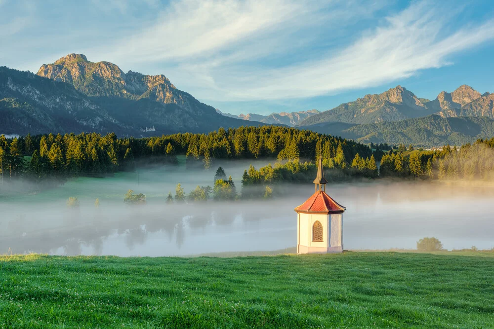 Chapel at the Hergratsrieder See - Fineart photography by Michael Valjak