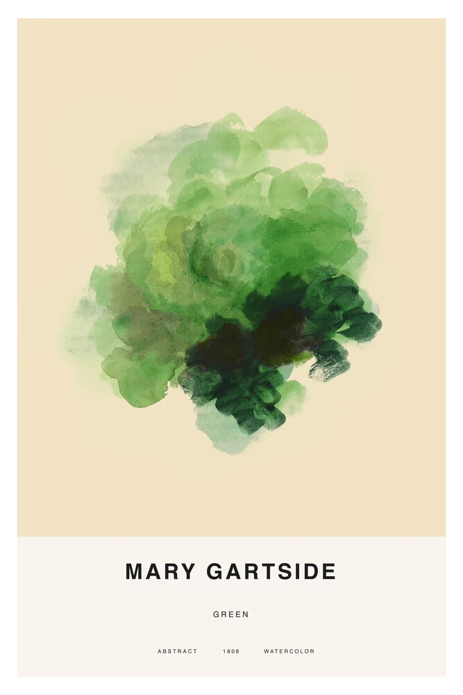 Mary Gartside: Grün - fotokunst von Art Classics