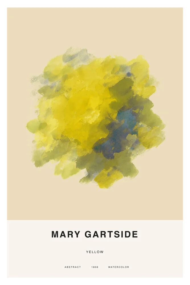 Mary Gartside: Gelb - fotokunst von Art Classics