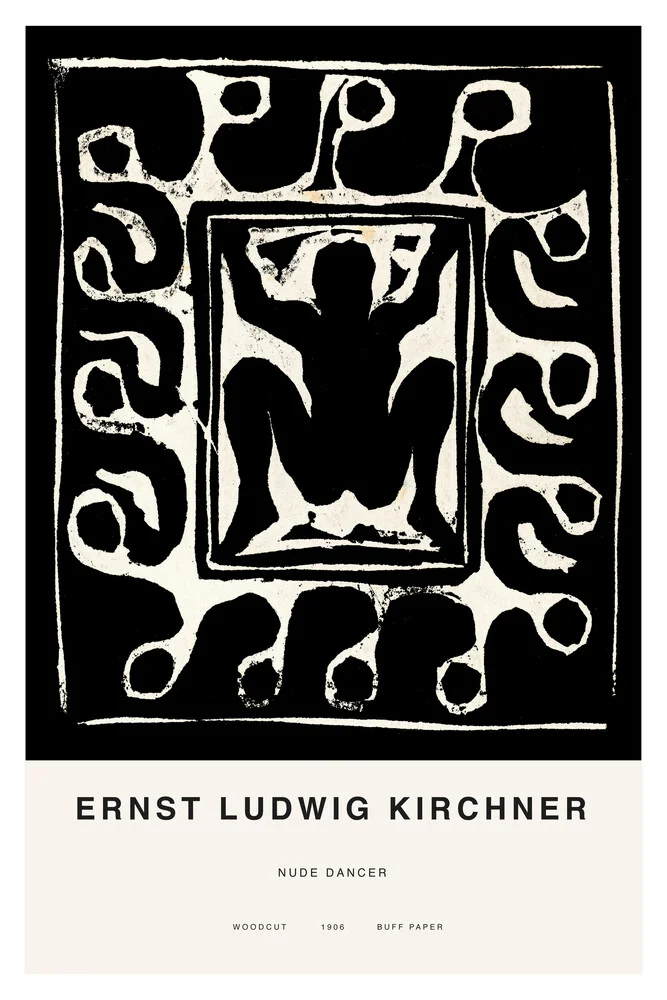 Kirchner: Nackte Tänzerin - fotokunst von Art Classics