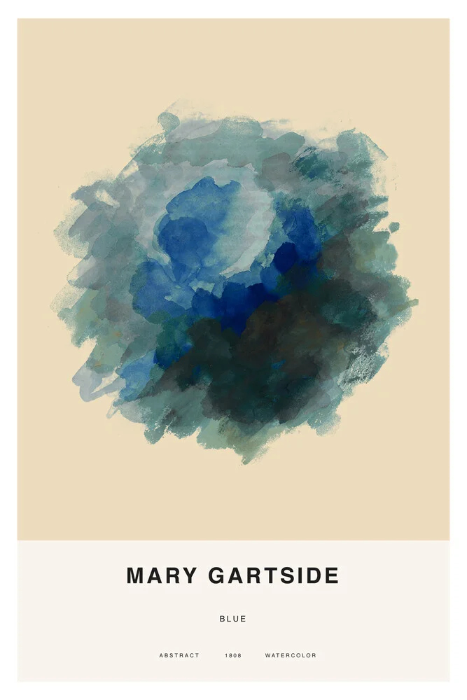 Mary Gartside: Blau - fotokunst von Art Classics